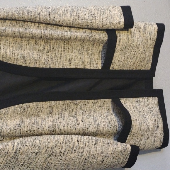 Vintage Cream and Black 100% Silk Oversized Blazer M - Picture 4 of 7